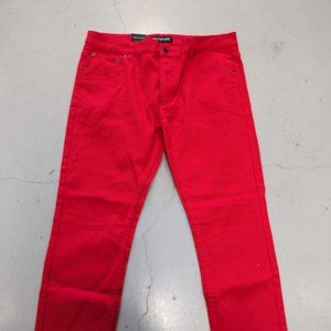 Victorious Premium Denim Co. Red Denim Jeans (38/30)